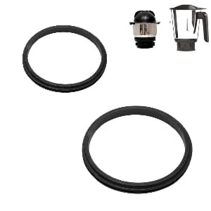 Leak Proof Mixer Grinder Jar Washer Ring Rubber Gasket Compatible with Vidiem Mixer Grinder 1-Small & 1-Medium Compatible with Models Acrylonitrile,V Star,Tusker, Vector,Vision,Eva,500,750 Watts-image-5