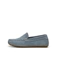 MARC O'POLO MOKASSIN MODEL SELMA AUS VELOURS-RINDLEDER HIMMELBLAU, 38