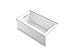 KOHLER K-1956-LA-0 Underscore Rectangle 60-Inch x 30-Inch Alcove Bath with Integral apron, integral flange and left hand drain, White
