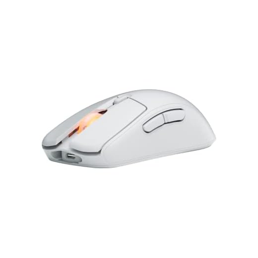 Fnatic BOLT White Wireless Gaming Mouse - Pixart 3370 Sensor, 69g, WiFi & Bluetooth Battery Life 110-210h, USB-C Charging, Kailh GM 8.0 Switches, 4 Profiles, 4 DPI Stages, Virgin PTFE Skates (Windows)
