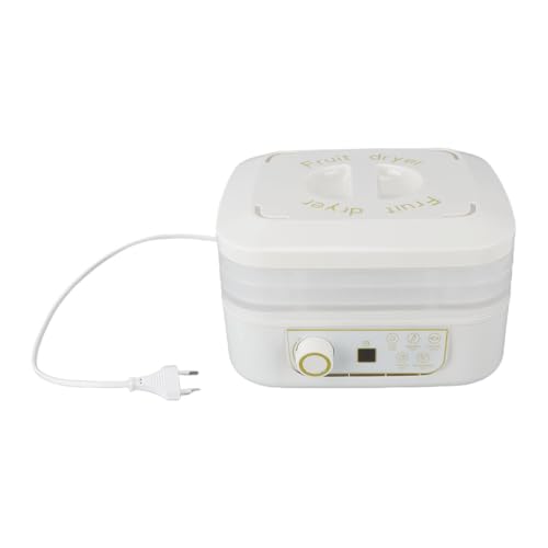 Pssopp Disidratatore Alimentare, Essiccatore per Frutta da 160 W con 3 Vassoi Che Preservano il Sapore della Natura Nutrizione per Carne, Frutta, Verdura, Manzo