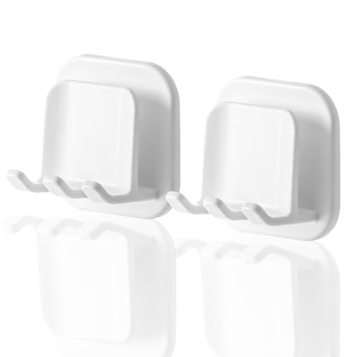 ZDZBLX Porte Brosse à Dents, Lot de 2 Porte Brosse à Dents Mural Support Brosse a Dent Electrique Porte-brosses à Dents, Rangement Brosse a Dent étanche,...