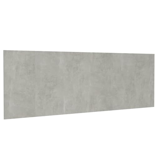 WGYHOME Cabecero gris hormigón 240 x 1,5 x 80 cm, material de madera, para camas sin cabecero, ideal para dormitorios y salas de estar modernas, fácil montaje, fácil de limpiar y sentarse sin dañar la