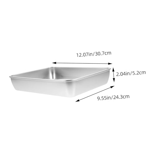 Moule à gâteau rectangle inox plat cuisson cakes réutilisable pour maison