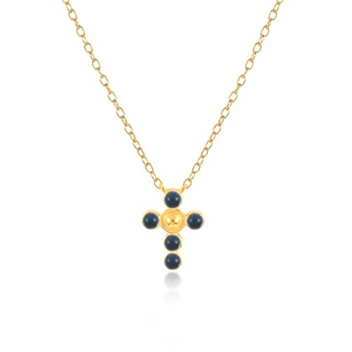 Collier croix en cristal argent 925 anti-ternissement pour peau sensible