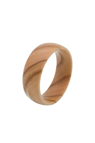 Olive Wood Ring 8 mm Matt, Wood - olive wood Olive Wood Ring 8 mm Matt, Wood - olive wood