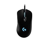 【Amazon.co.jp限定】 Logicool G ゲーミングマウス G403h HERO 有線 軽量 87g ゲーミング マウス 有線マウス 25Kセンサー エルゴノミクス LIGHTSYNC RGB PC windows mac G403 ブラック 国内正規品 ※Amazon限定の壁紙ダウンロードと特典ロゴステッカー付き