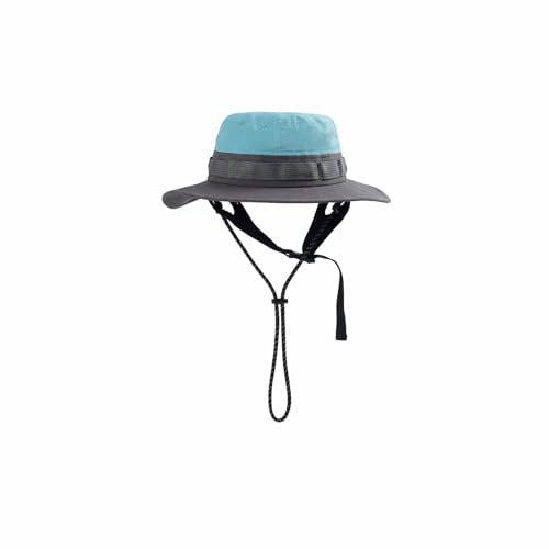 Image of Color-Blocked Fisherman Style Sun Hat for Outdoor Camping, Surfing & Vacations - Wide Brim, UV Protective, Anti-Slip