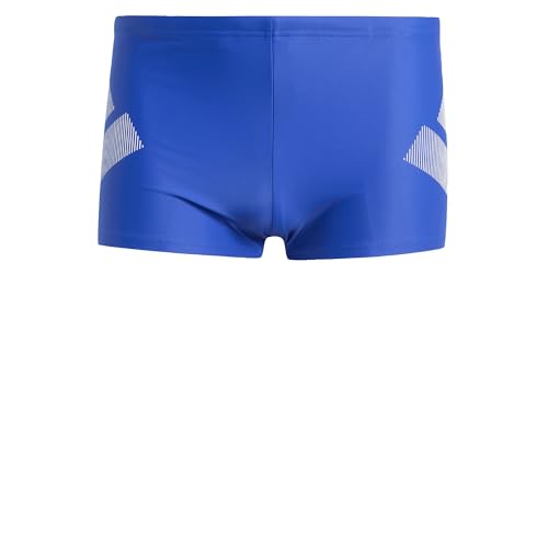 Boxers swimwear adidas Big Bars de hombre: ajuste ergonómico en azul y blanco talla 40
