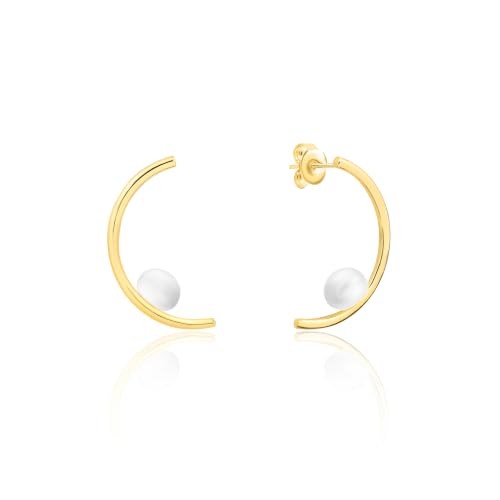 Image of Nistra 925 Sterling Silver Seaside Treasure Earrings | Gifts for Wife & Girlfriend | Stylish Luxury Jewelry for Women & Girls | With 925 Stamp & Certificate of Authenticity