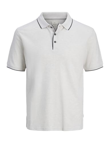 JACK & JONES Jprcclogan SS Polo, Blanco, M Hombres