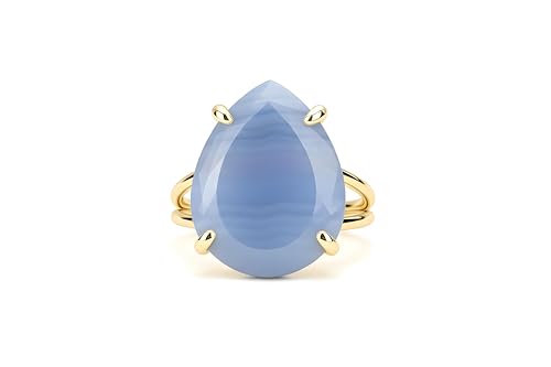 Bague en agate bleue pour sublimer vos tenues de soirée