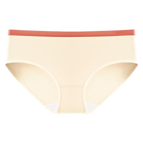 ASWRTYJO Long Staple Cotton Underwear for Women's All Mid Rise Seamless Triangle Shorts(white-Dinosaur Doodle4,Medium)
