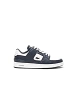Lacoste Men's Court Cage 123 1 SMA Sneaker, White/Navy, 9 US