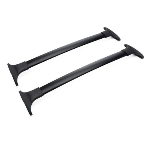 Barras de techo transversales de aluminio ligero y aerodinámico en color negro para Ford Ecosport