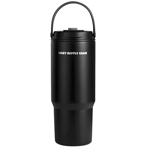 Water Bottle 24 oz-Stainless Steel Tumbler with Straw - Vacuum In...