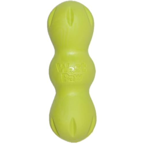 WEST PAW Zogoflex Rumpus Dog Chew Toy – Floatable Toy for Dogs, Aggressive Chewers – Puppy Chewing Toys for Catch, Fetch – Recyclable, Dishwasher-Safe, Medium 6.25