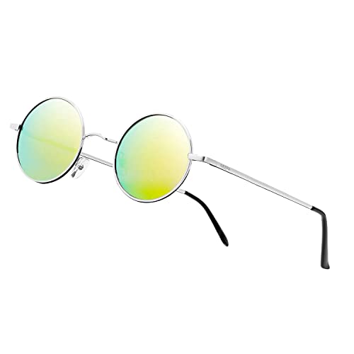 Image of Vintage Small Round Polarized Hippie Sunglasses for Men Women Circle Sun Glasses NP1002