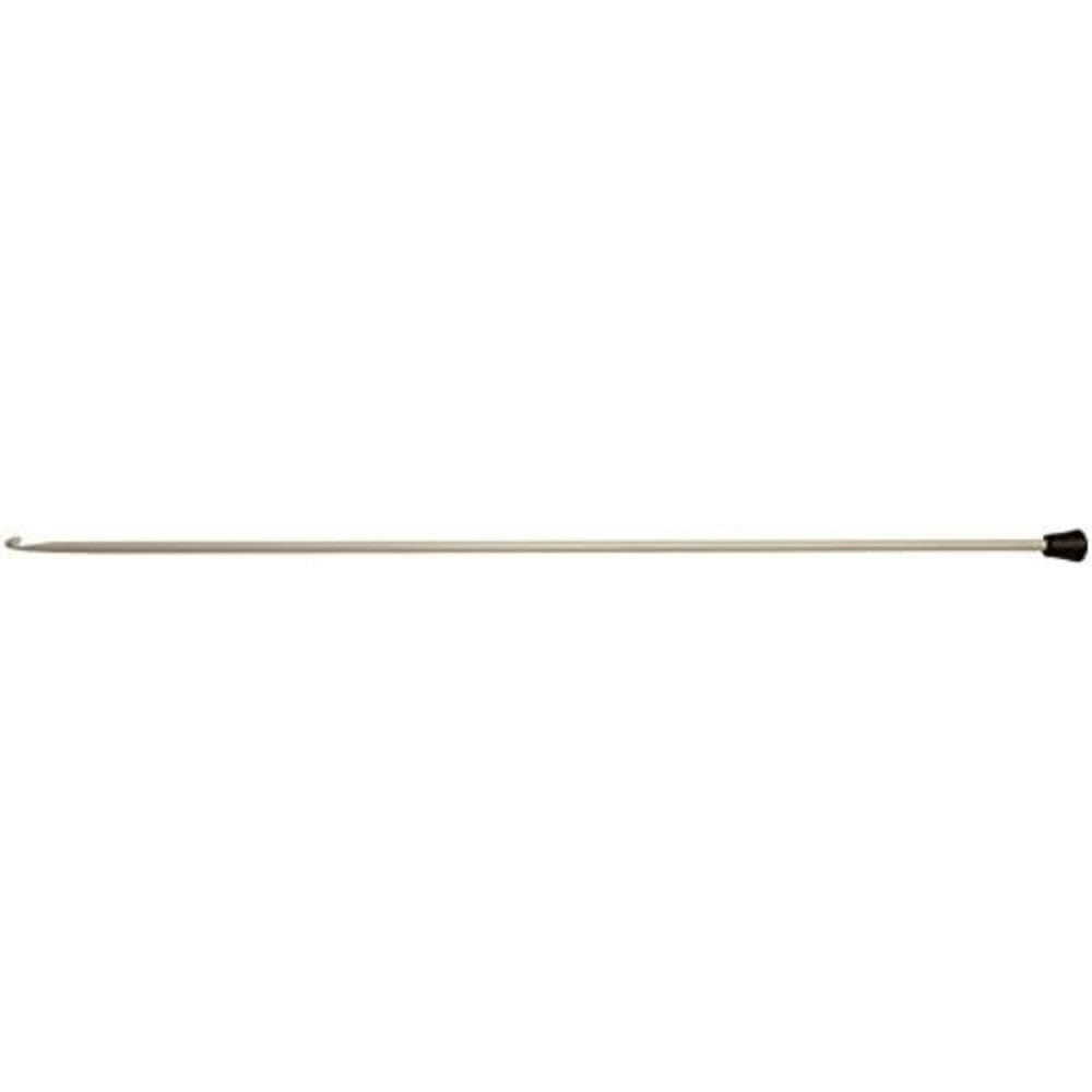 KnitPro KP30822 3 mm Aluminium Tricot/ Afghan Crochet Hook, Grey