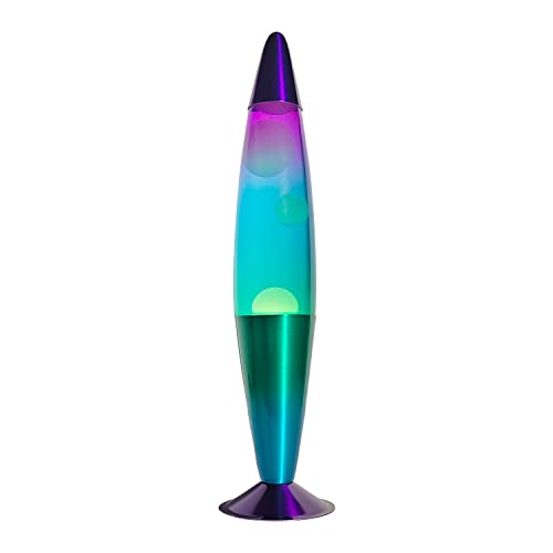 Image of 16 Inch Rainbow Motion Lamp, 2 Bulbs, Aurora Lamp, Night Light, Relaxing Mood Lighting for Adults, Home Office Decor, Birthday Present, Green Blue Purple