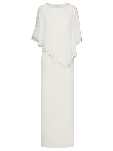Robe de mariée longue cape mousseline dissimuler bras robe femme fluide