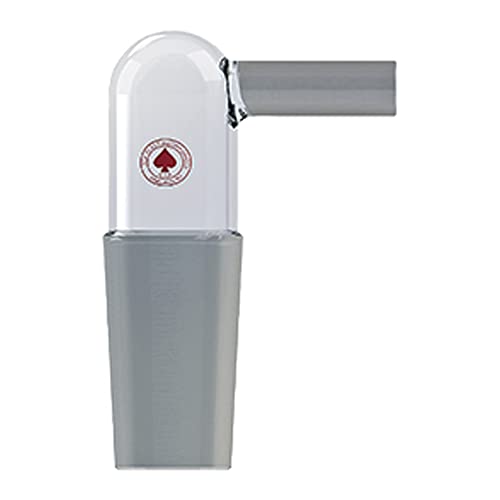 Adaptateur de compression 24/40 anti-fuite avec bras latéral coudé en verre 9,5 mm