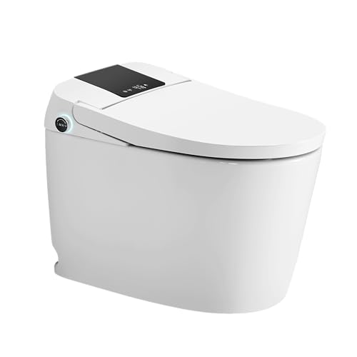 Faucet DFIF405W Smart Toilet, Inodoro inteligente todo en uno sin tanque con bidé, panel digital de control, blanco miniatura 1