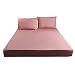 YUDIZWS Funda De Colchón Protector De Colchón Cama De Bambú con Bolsillo Ultra Suave Transpirable Anti-Ácaros Antibacteriano Silencioso (Color : Bean Paste, Size : 180x200+28cm)
