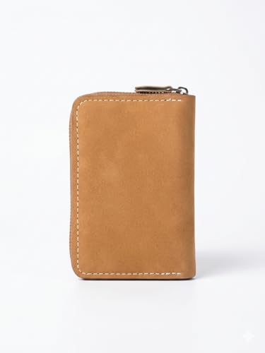 Image of 9 Slot RFID Orignal Leather Credit Debit Card Holder Wallet Money Coin Zipper Purse for Men & Women