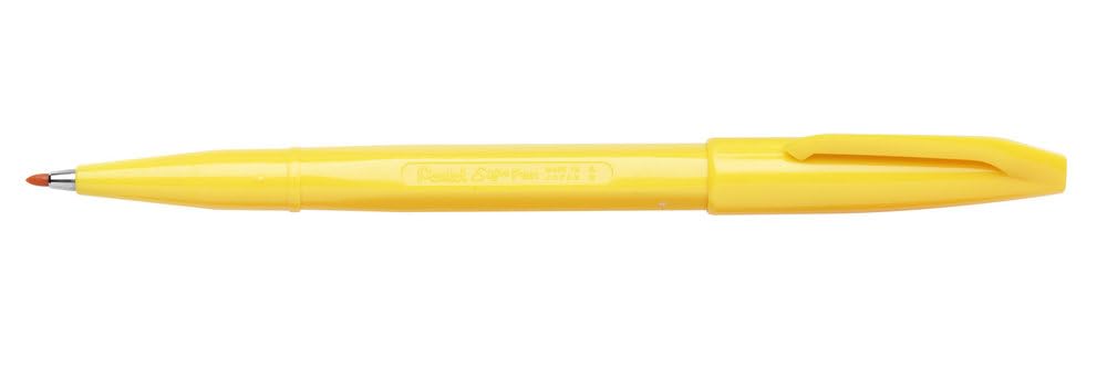 Pentel S520 Original Fibre Tipped Pen - Yellow