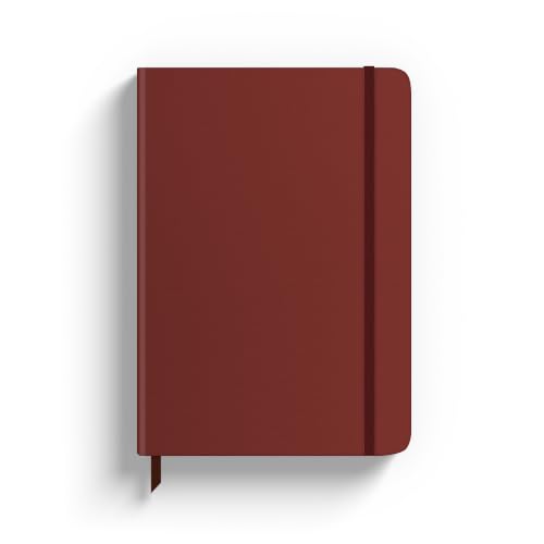 Rileys Cahier papier quadrillé couverture rigide 120 feuilles brun
