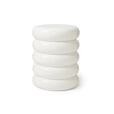 Pezzo forte: tavolino scultoreo bianco - design moderno a bolle - elegante