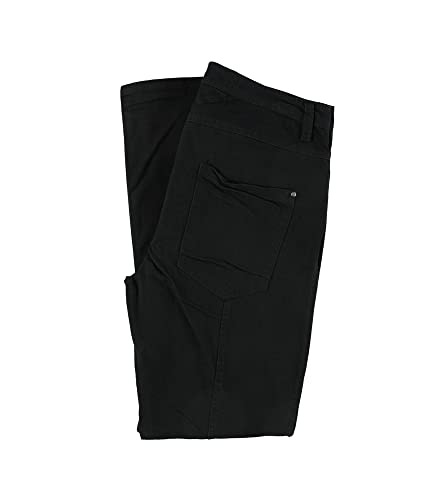 Rogue State Mens 6-Pocket Slim Fit Jeans, Black, 33W x 32L2