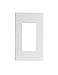 Leviton 80301-SW 20 Pack 1-Gang Decora Plus Wallplate Screwless Snap-On Mount, White