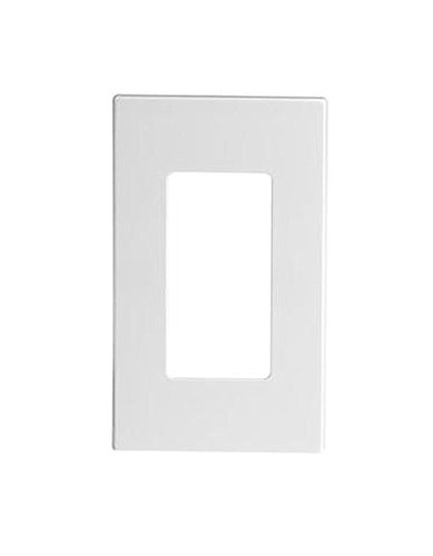 Leviton 80301-SW 20 Pack 1-Gang Decora Plus Wallplate Screwless Snap-On Mount White