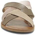 Lucky Brand Women's HALLISA Flat Sandal, Fossilized C, 6.5 | Image 1