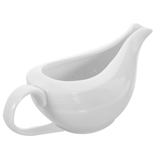 BAZEITFLOW Cerámica Sauce Dispenser con Antigoteo Recipiente para Salsa Elegante y Ligero para Mesa y Restaurante
