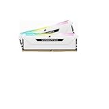 CORSAIR DDR4-3200MHz デスクトップPC用 メモリ VENGEANCE RGB PRO SLシリーズ 32GB [16GB×2枚] CMH32GX4M2E3200C16W (PC4-25600)ホワイト