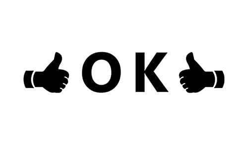 Printtoo Ok Auto Encrage Caoutchouc Timbre Bureau À Domicile De Bureau Encré Avant La Papeterie D'Affaires, 42 X 9 Black- Mm Cover