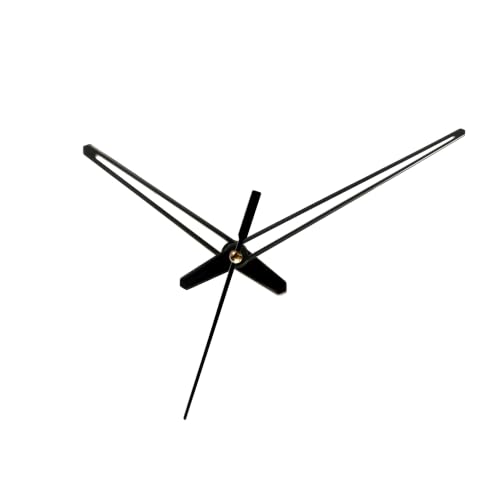 Image of 18mm Sweep and Silent Clock Machine and Black Metal Hands | Non-Ticking Battery Operated Clock Movement Replacement for DIY Resin Clocks & Art Craft