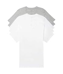 3 White, 2 Grey Heather Crewneck