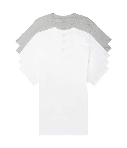 Calvin Klein Mens 100% Cotton T-Shirt Packs 3 Black - Short Sleeve Crewneck XL