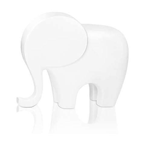 Elephant Statue Home Decor - Animal Modern Resin Collectible Sculptures, Good Luck Gifts for Women and Mom, Elephant Figurines Accent for Living Room,Office, Bedroom, Desktop, Bookshelf Cover