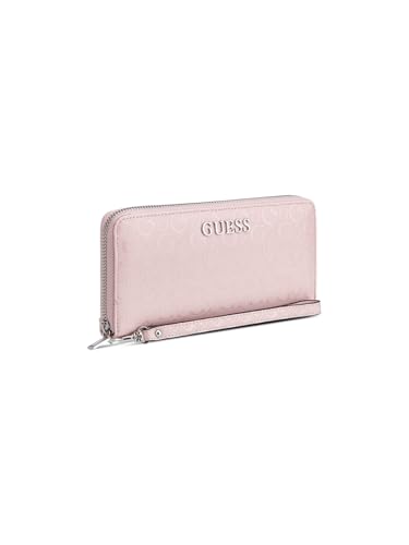 Image of Guess Rose Petal Textured Zipper Abbas Large Zip Around Wallet