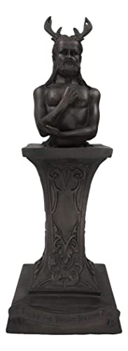 Estatua decorativa Dios Cornudo Masculino Wicca 12.5 in miniatura 1
