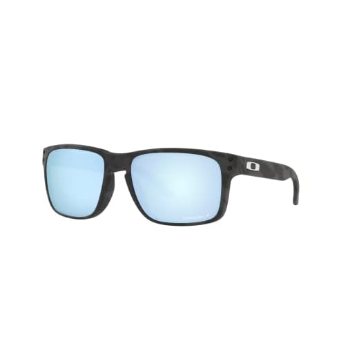 Óculos de Sol Oakley Polarizado Holbrook 0OO9102 9102T9 Tam 55 / Preto - Lentes Prizm Deep Water Polar