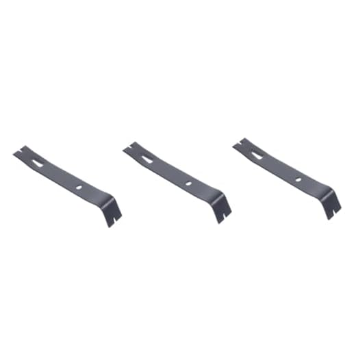 Uonlytech 3 Pecas Grampo Barra De Pregos De Metal Destruidor De Paletes Alavanca De Metal Frigobar Ferramenta Extrator De Unhas Barra De Alavanca Edc Aço Carbono Caixa De Madeira Pé De Cabra