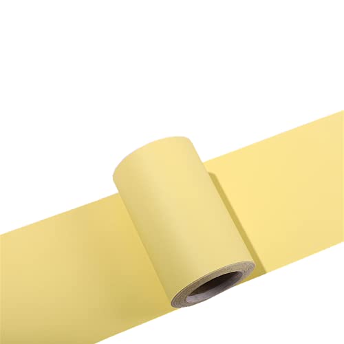 Cenefa para pared impermeable amarillo claro 10x500cm de acabado mate 3