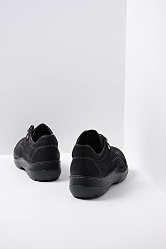 Wolky Us-Cajun Wp Womens Hiking Comfort Shoes - Water Resistant - Fleece Lining - Flexible Rubber Outsole - Adjustable - Removable Anatomically Shaped Footbed - Made In Portugal Black #TOP3