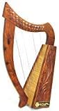 Celtic Irish Baby Harp 12 Strings Solid Wood Free Bag Strings Key